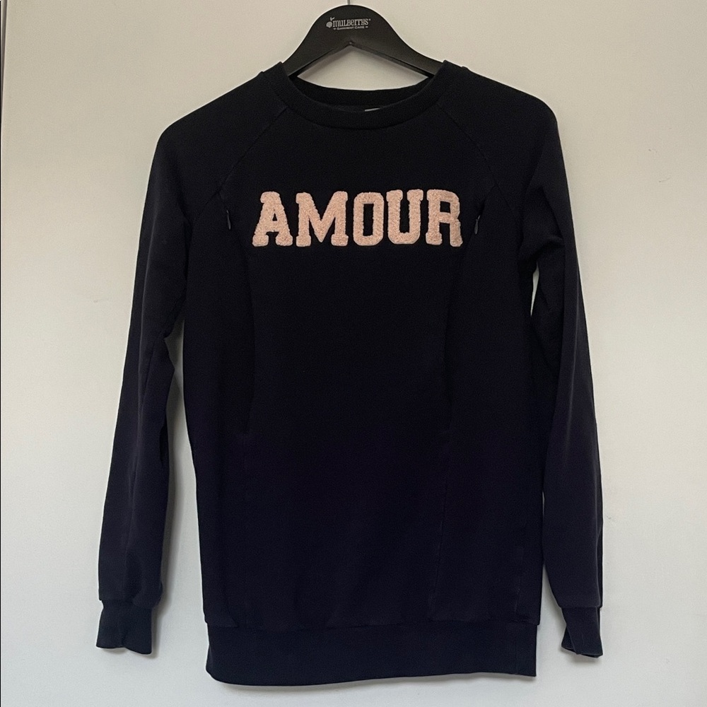 🤰Seraphine 🤱Navy Blue Amour Sweater